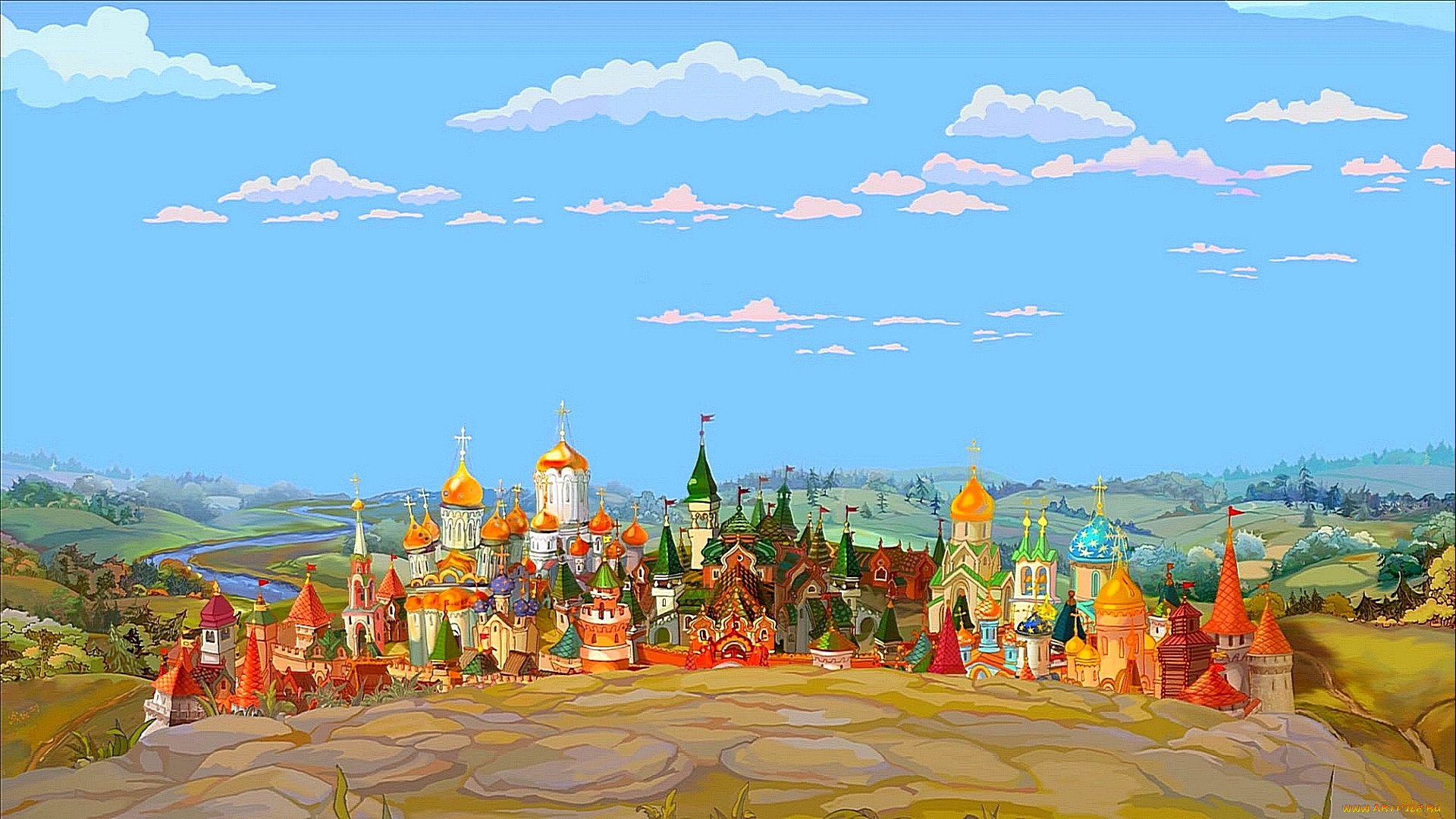 Панорама сказочного города